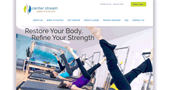 Desktop Screenshot of centerstreampilates.com