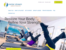 Tablet Screenshot of centerstreampilates.com